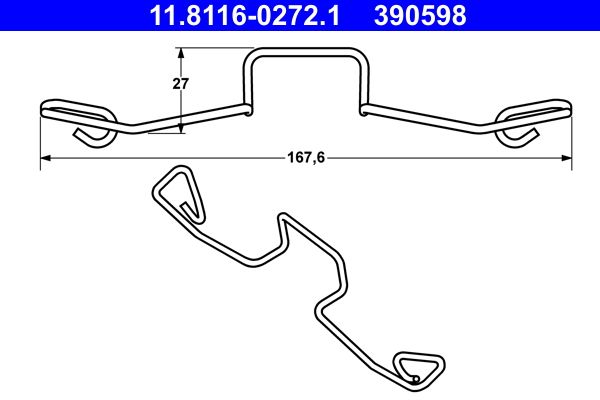 ATE Spring, brake caliper