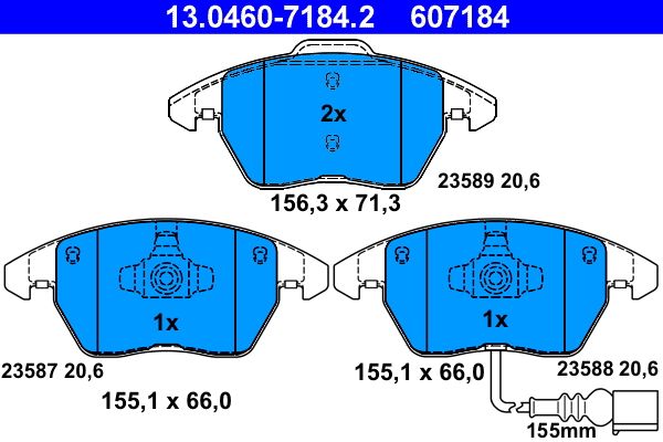 ATE Brake Pad Set, disc brake