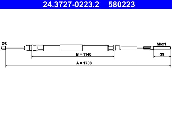 ATE Cable, parking brake