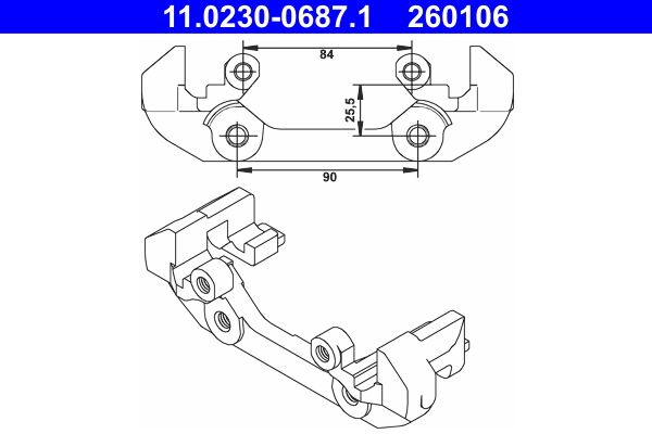 ATE Carrier, brake caliper