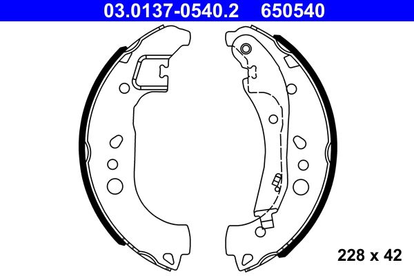 ATE Brake Shoe Set