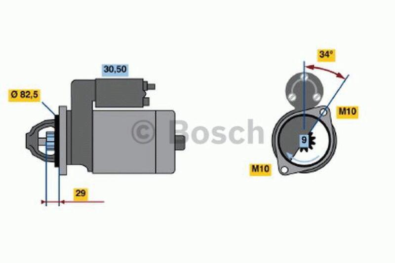 BOSCH Starter 0 986 018 850
