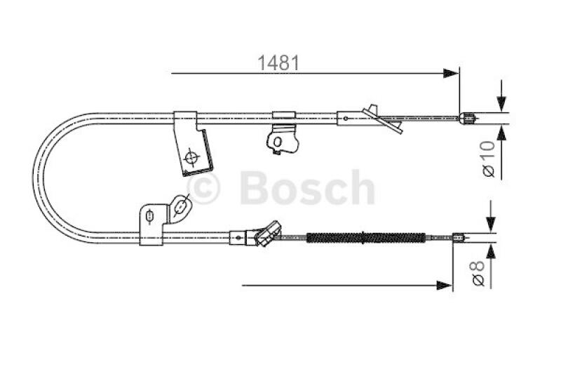 BOSCH Seilzug, Feststellbremse 1 987 477 919