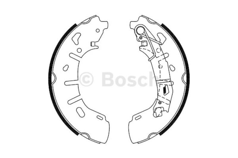 BOSCH Brake Shoe Set