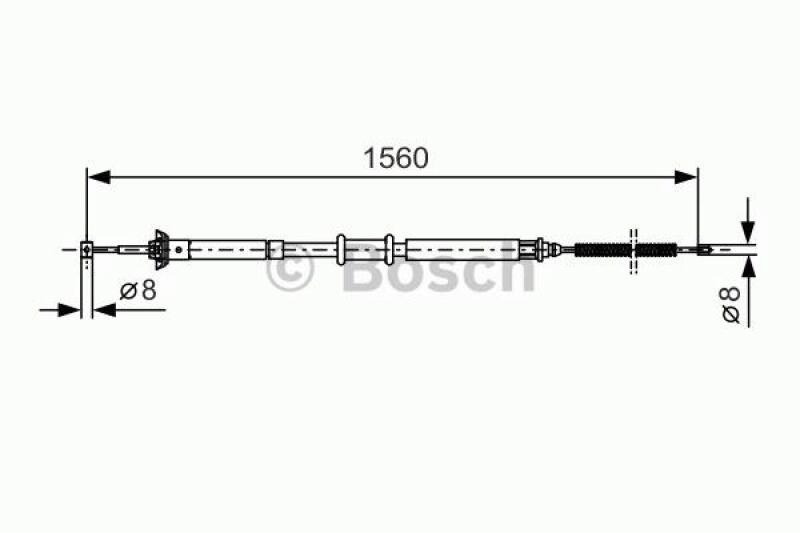 BOSCH Seilzug, Feststellbremse 1 987 477 925