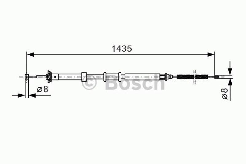 BOSCH Cable, parking brake