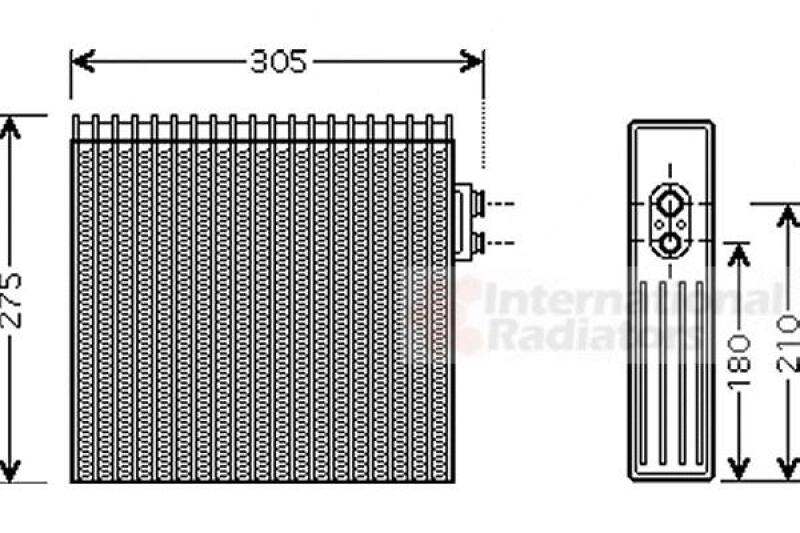 Evaporator, air conditioning