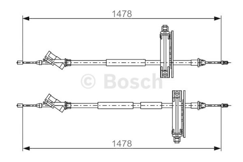 BOSCH Cable, parking brake