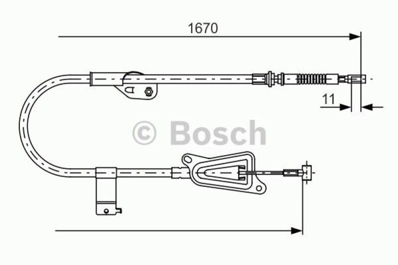 BOSCH Cable, parking brake