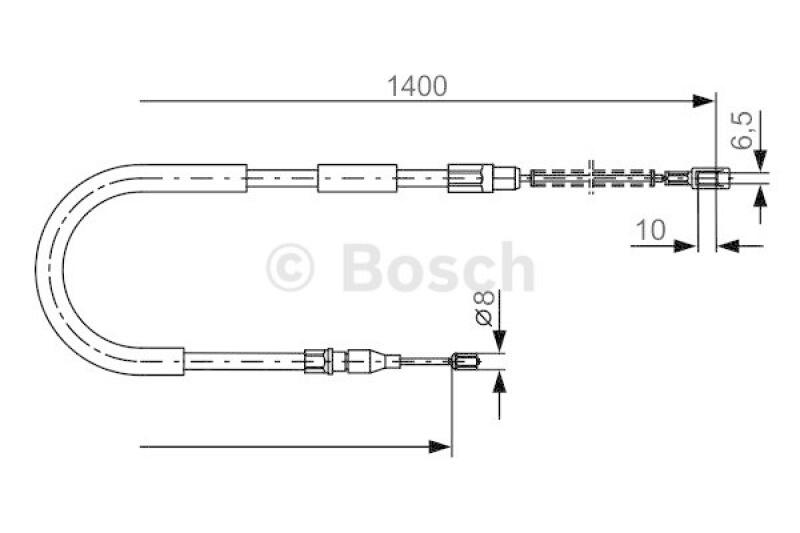 BOSCH Seilzug, Feststellbremse 1 987 482 218