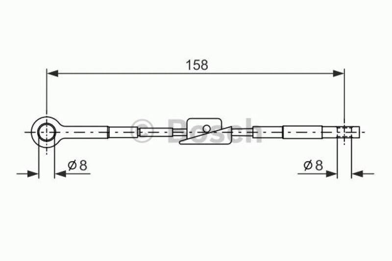 BOSCH Seilzug, Feststellbremse 1 987 482 242