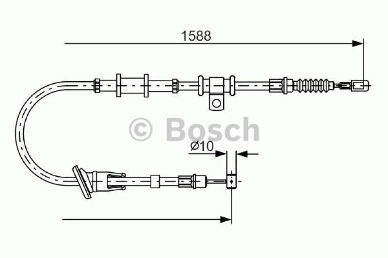 BOSCH Seilzug, Feststellbremse 1 987 482 245
