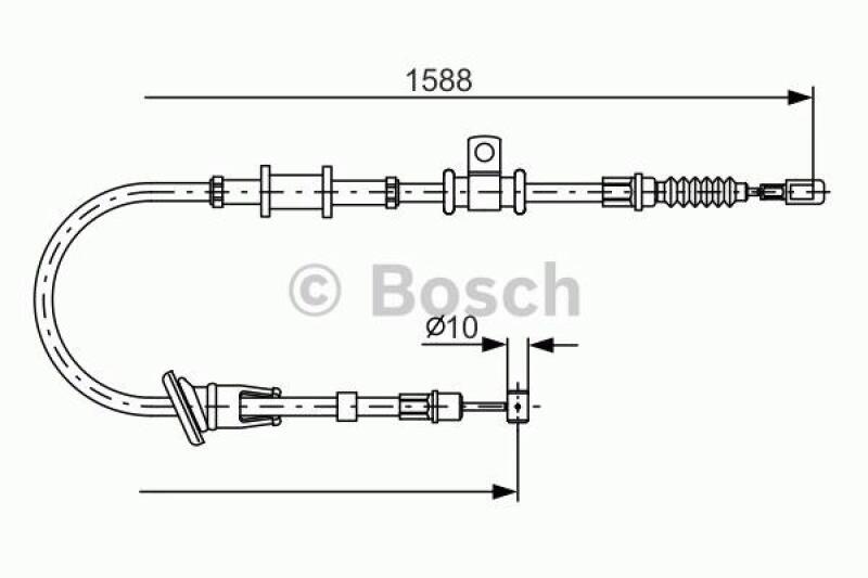 BOSCH Seilzug, Feststellbremse 1 987 482 246
