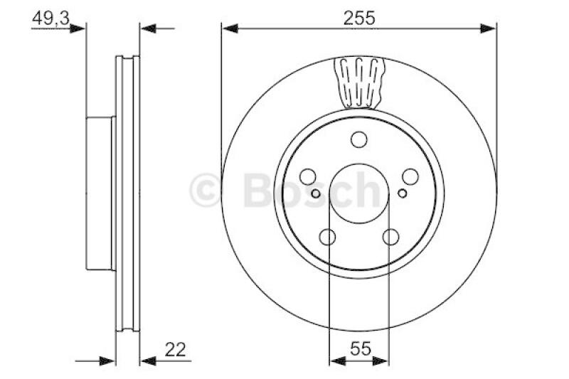 BOSCH Bremsscheiben + Bosch Bremsbeläge