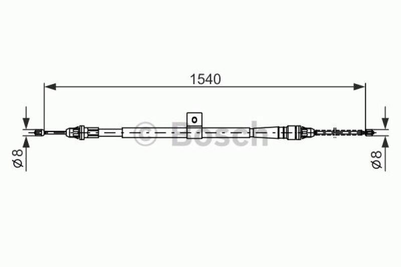 BOSCH Cable, parking brake
