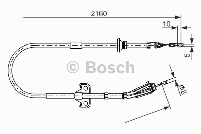 BOSCH Cable, parking brake