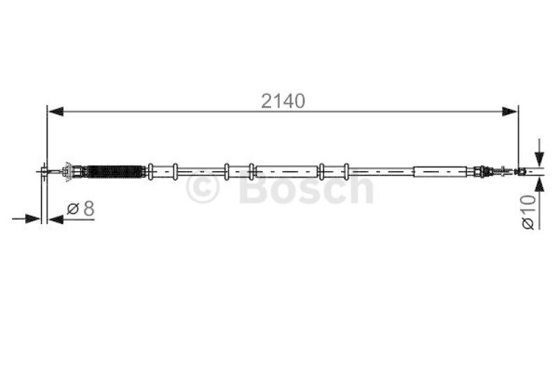 BOSCH Cable, parking brake