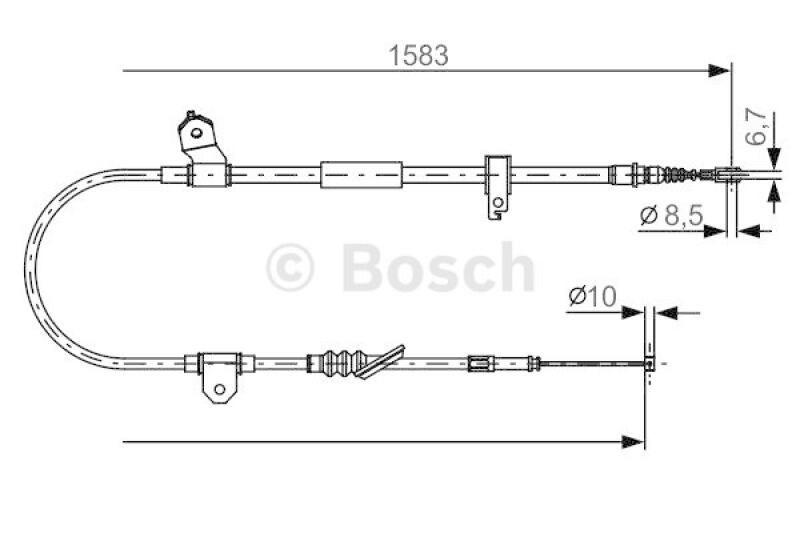 BOSCH Cable, parking brake