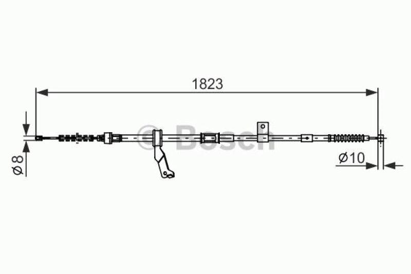 BOSCH Seilzug, Feststellbremse 1 987 482 297