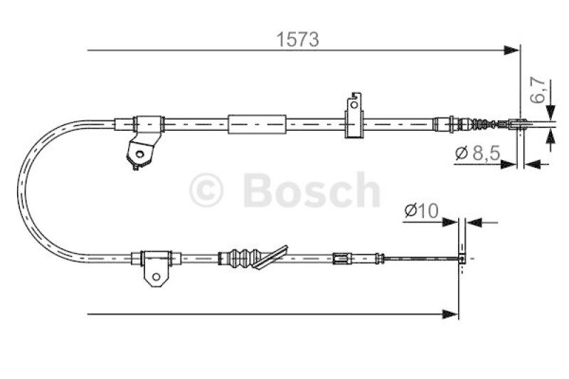 BOSCH Seilzug, Feststellbremse 1 987 482 299