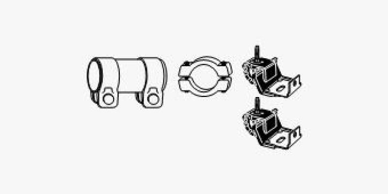 HJS Mounting Kit, exhaust system