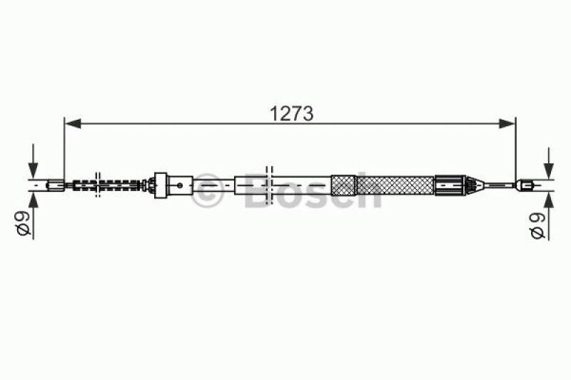 BOSCH Seilzug, Feststellbremse 1 987 482 308