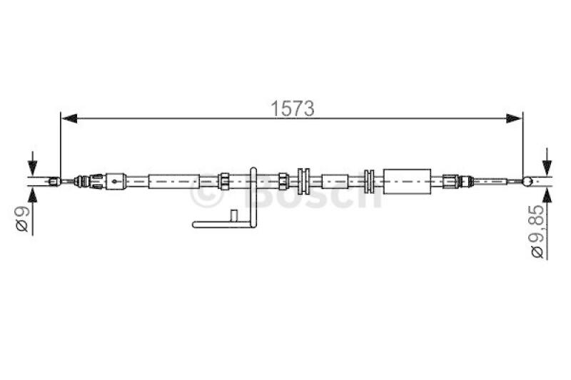BOSCH Seilzug, Feststellbremse 1 987 482 313