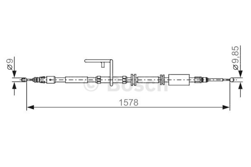 BOSCH Seilzug, Feststellbremse 1 987 482 314