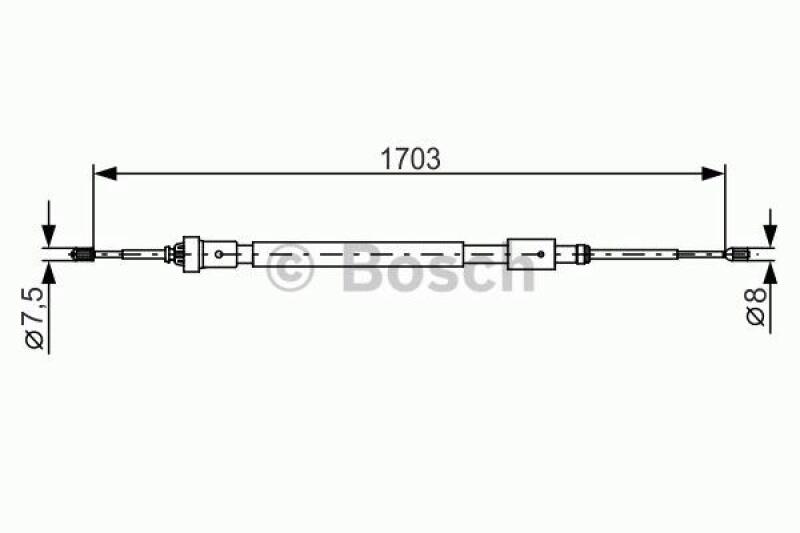 BOSCH Seilzug, Feststellbremse 1 987 482 315