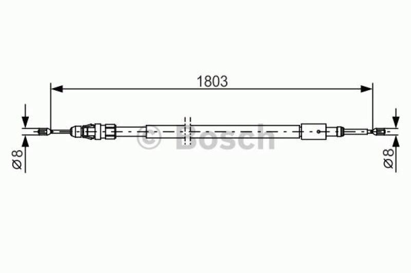 BOSCH Seilzug, Feststellbremse 1 987 482 317