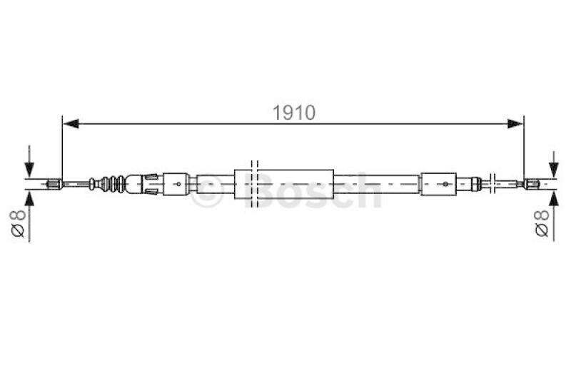 BOSCH Seilzug, Feststellbremse 1 987 482 318