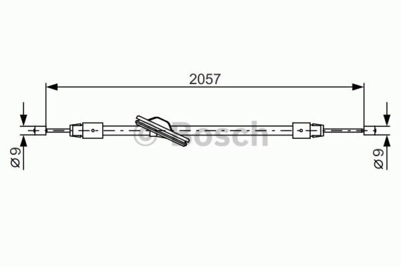 BOSCH Seilzug, Feststellbremse 1 987 482 331