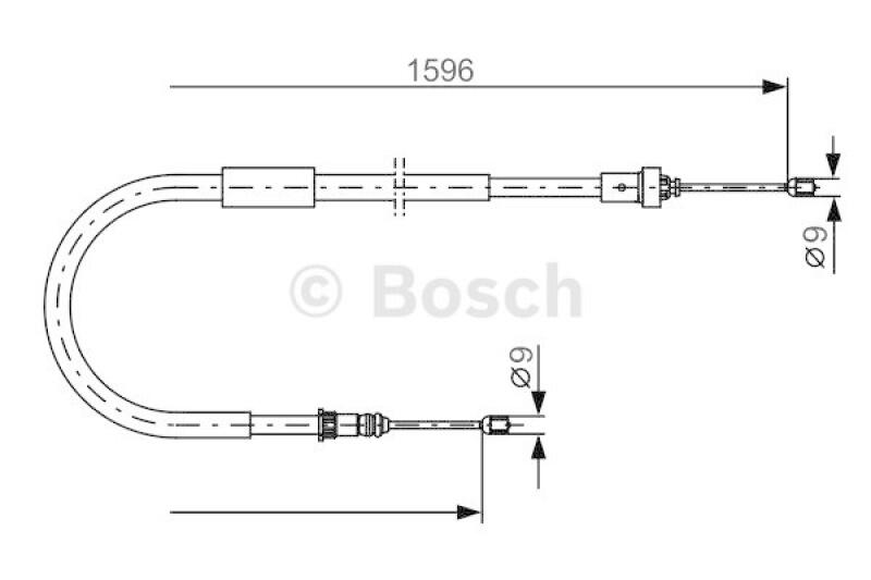 BOSCH Seilzug, Feststellbremse 1 987 482 334