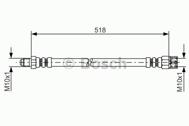 BOSCH Bremsschlauch 1 987 481 007