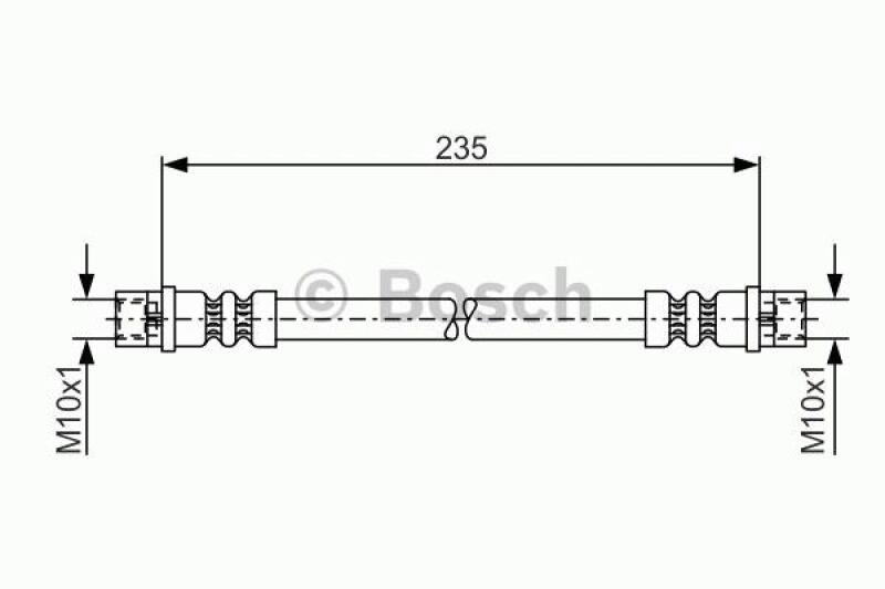 BOSCH Bremsschlauch 1 987 481 008