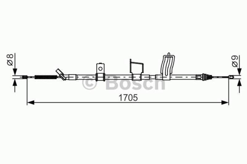 BOSCH Seilzug, Feststellbremse 1 987 482 339