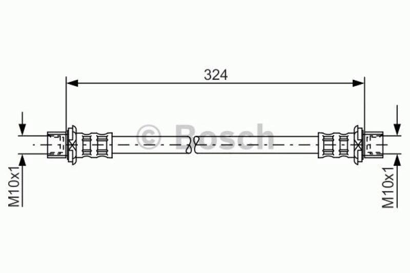 BOSCH Bremsschlauch 1 987 481 016