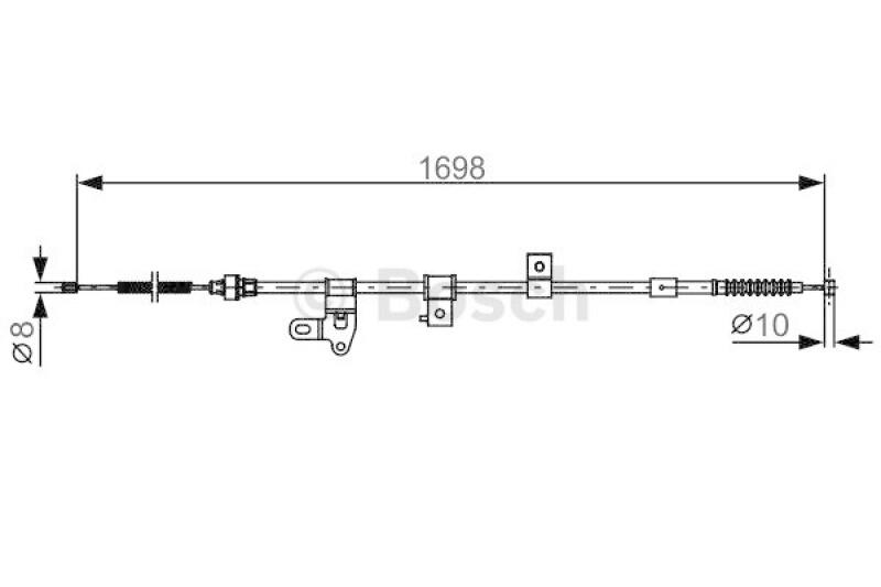 BOSCH Seilzug, Feststellbremse 1 987 482 346