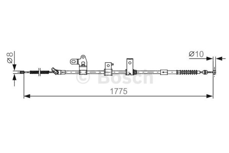 BOSCH Seilzug, Feststellbremse 1 987 482 347