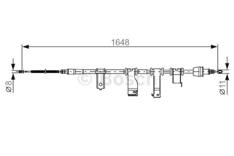 BOSCH Seilzug, Feststellbremse 1 987 482 350