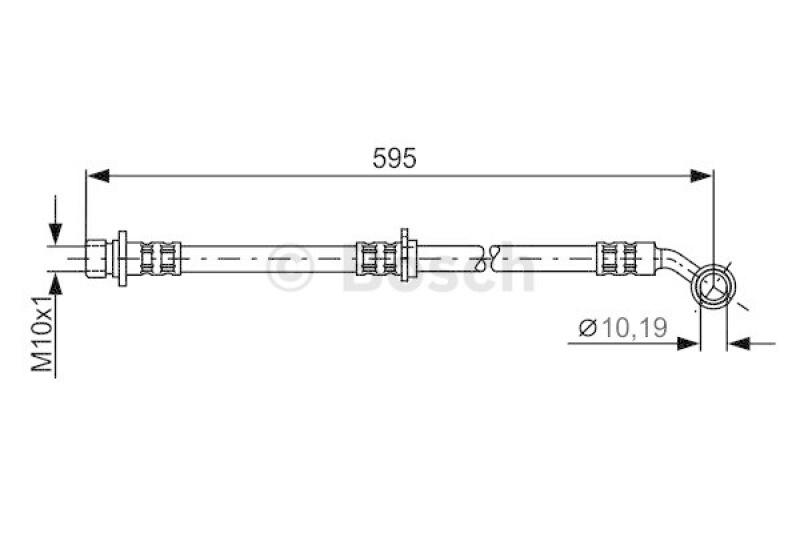 BOSCH Bremsschlauch 1 987 481 027