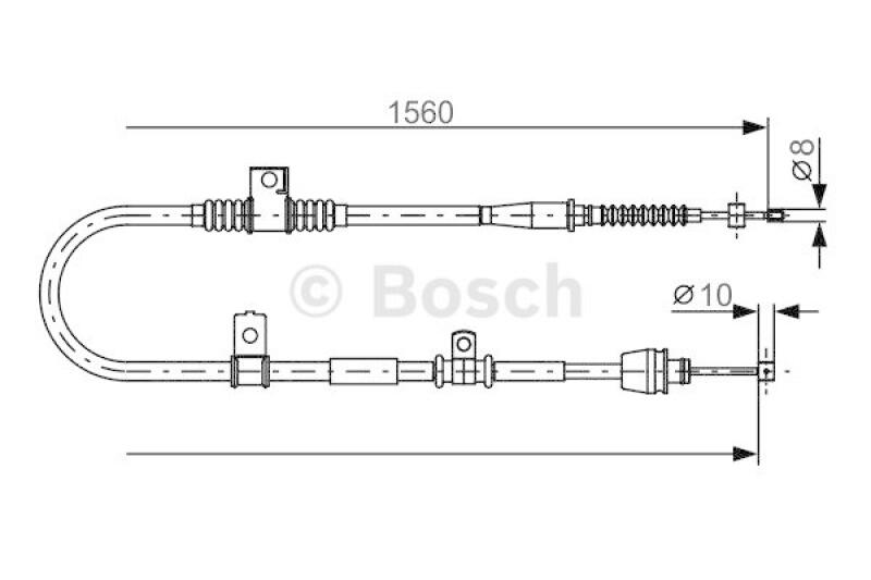 BOSCH Cable, parking brake