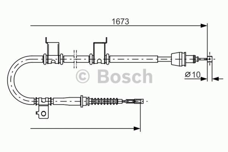 BOSCH Cable, parking brake