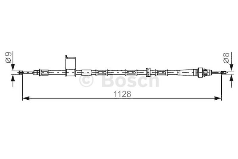 BOSCH Seilzug, Feststellbremse 1 987 482 363