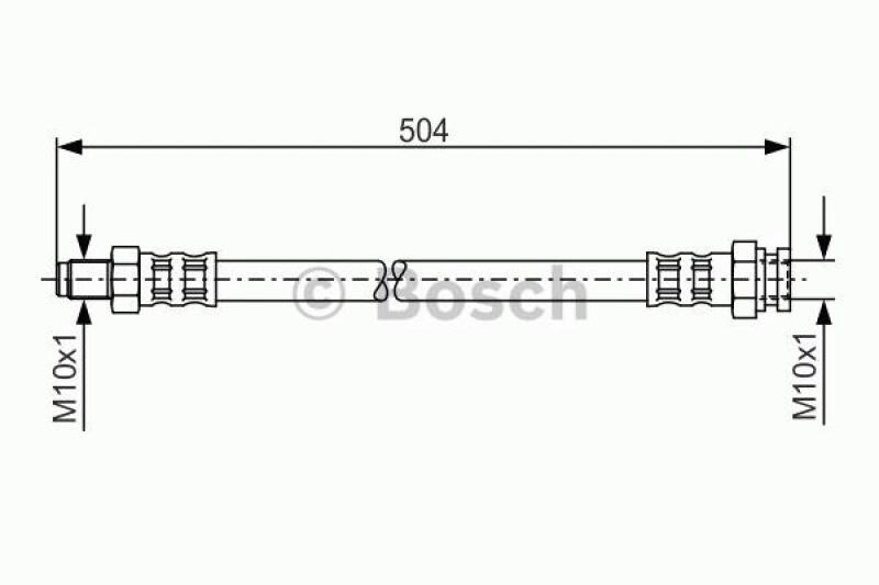BOSCH Bremsschlauch 1 987 481 034