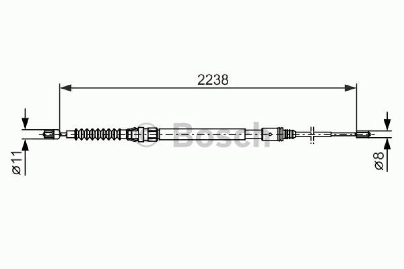 BOSCH Seilzug, Feststellbremse 1 987 482 373