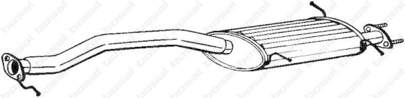 BOSAL Mittelschalld&auml;mpfer 283-873