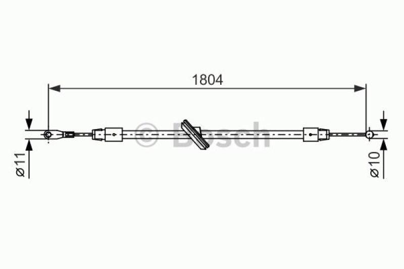 BOSCH Cable, parking brake