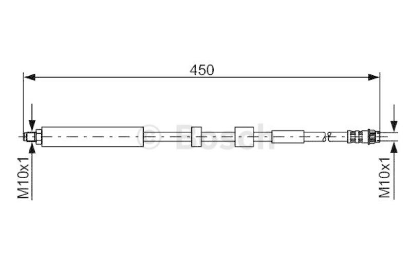 BOSCH Bremsschlauch 1 987 481 051