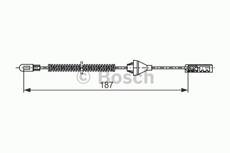 BOSCH Cable, parking brake